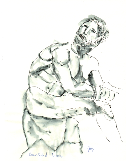 The Seated Boxer, at Museo Nazionale Romano.