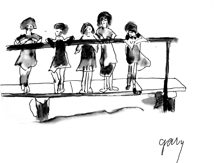 Girls on a Dock