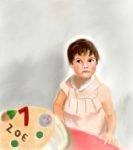 Portrait of Zoe at 1
